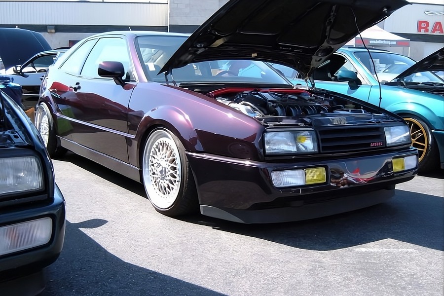 Volkswagen Corrado with smooth ABT-style side skirts