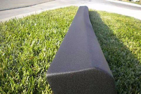 Close-up of textured black MK3 Golf side skirt