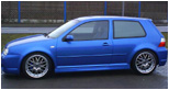 Volkswagen MK4 GTI Golf R32 side skirts installed