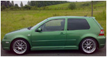 Volkswagen MK4 GTI Golf R32 side skirts installed