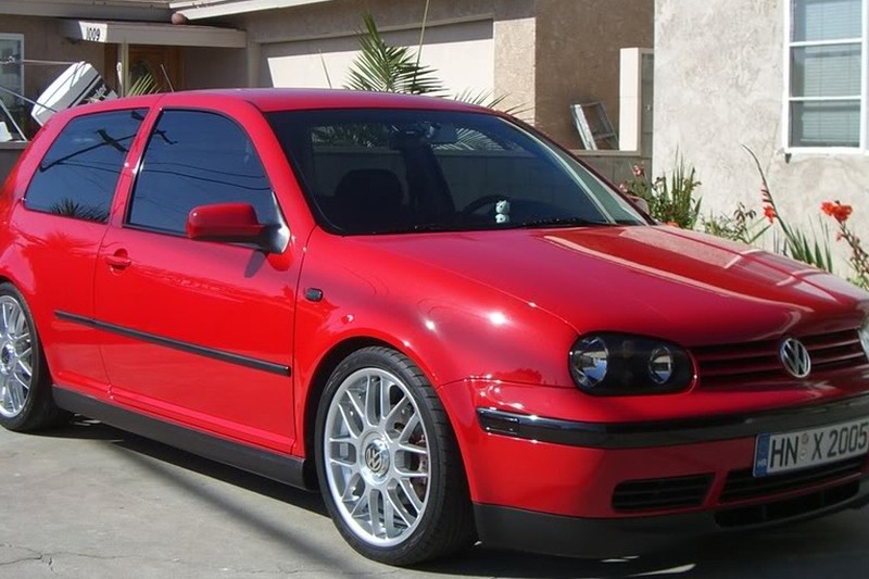 VW MK4 with textured Votex style side skirts