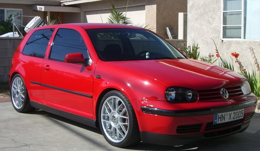 VW MK4 with textured Votex style side skirts