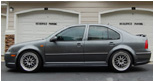 MK4 Jetta GLI side skirts installed