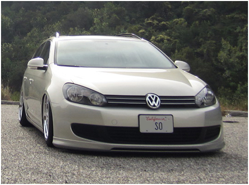 Front Bumper Fog Light Grille Set For 2010-2014 VW Golf/Jetta Sportwagen MK6 – Gloss Black Honeycomb
